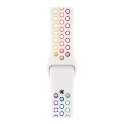 Apple 40 mm pride edition Nike Sport Armband Original Platina regnbåge