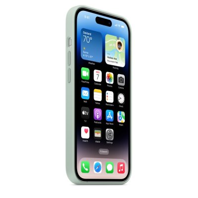 Apple Silikonskal med MagSafe till iPhone 14 Pro Suckulent