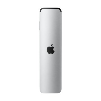 Baksidan av Apples Siri Fjärrkontroll i silverfärg