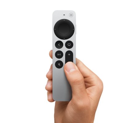 Hur Siri Remote 2nd Gen ser ut när man håller den i handen.