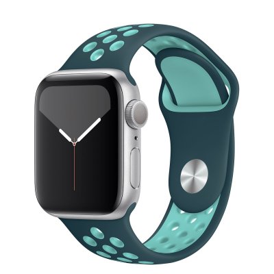 apple watch 40mm 42mm armband navy turkos mörkblå