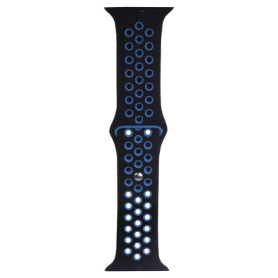 apple watch 42mm 44mm armband svart blå dykare