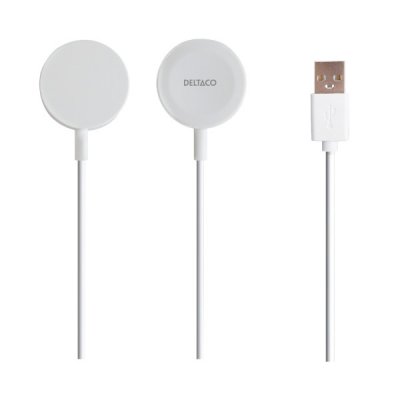 Apple Watch laddare USB A 1 m kabel Vit