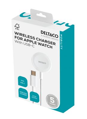 Apple Watch Trådlös laddare USB-C 1m kabel - Vit
