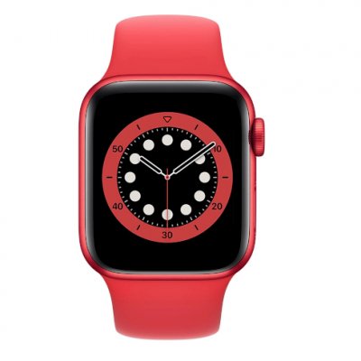 apple watch series 7 product red rött armband 40mm