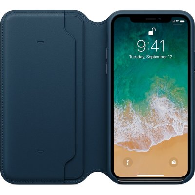 Apple läderfodral till iPhone X original