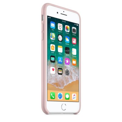 Apple Silikonskal till iPhone 8 Plus / 7 Plus - Rosa Sand