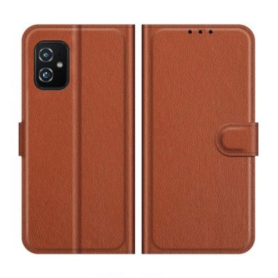 Asus Zenfone 8 5G Plånboksfodral med Stativ Brun