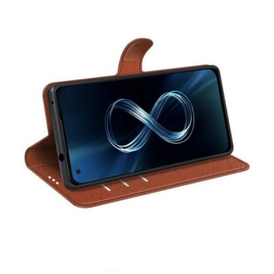 Asus Zenfone 8 5G Plånboksfodral med Stativ Brun
