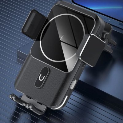 Automatisk Bilhållare med 15W Trådlös Laddning Säkert och Smidigt