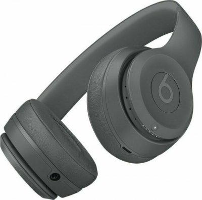 Beats Solo 3 Wireless on-ear hörlurar på örat headphones grå asfalt gray asphalt