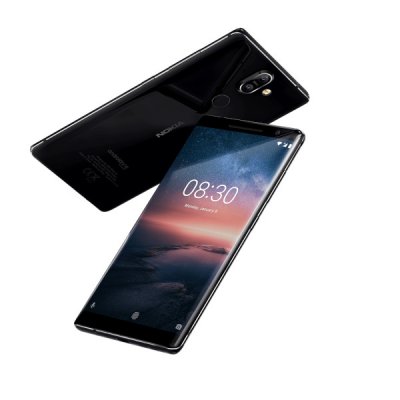 begagnad hmd global nokia 8 sirocco 128gb grade a smartphone svart