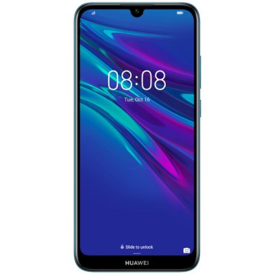 begagnad huawei y6 2019 smartphone safirblå grade b bra skick