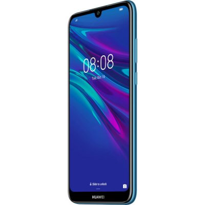 begagnad huawei y6 2019 smartphone safirblå grade b bra skick