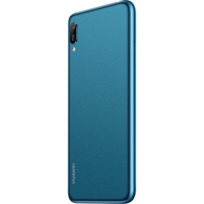 begagnad huawei y6 2019 smartphone safirblå grade b bra skick