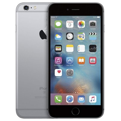 Renoverad iPhone 6s 16GB Svart i bra skick billig
