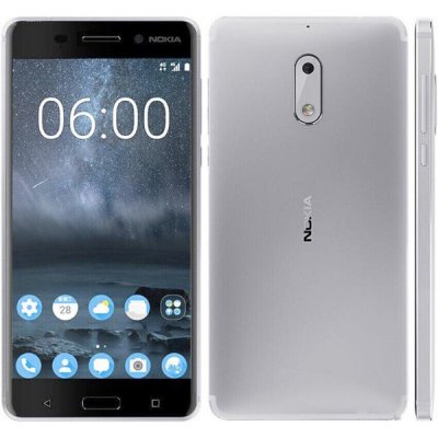 begagnad nokia 6 duos 32gb smartphone grade a toppskick silver