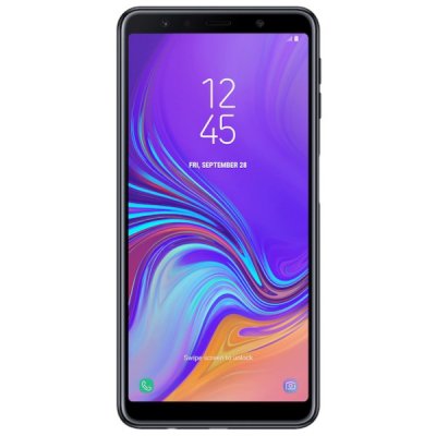 begagnad samsung galaxy a7 2018 64gb grade b bra skick svart