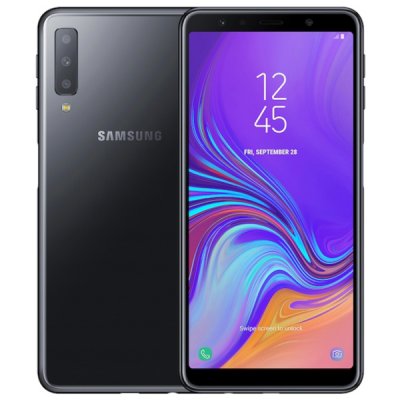 begagnad samsung galaxy a7 2018 64gb grade b bra skick svart