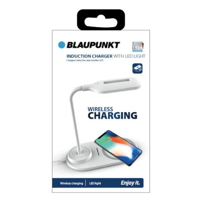 Blaupunkt BLP 0430 Lamp LED Wireless Charge 10W - Vit