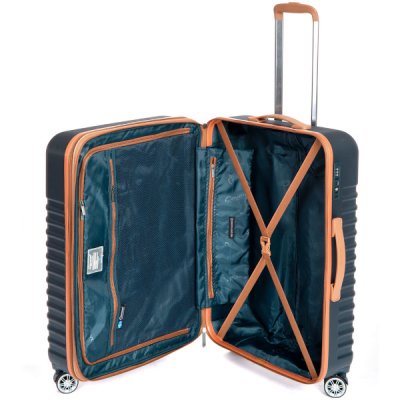 cavalet pasadena large dark blue tan reseväska