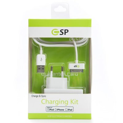 iPhone 4 laddare, iPhone 4S Laddare, iPad 1/2/3 Laddare, Charging Kit 30-pin MFI
