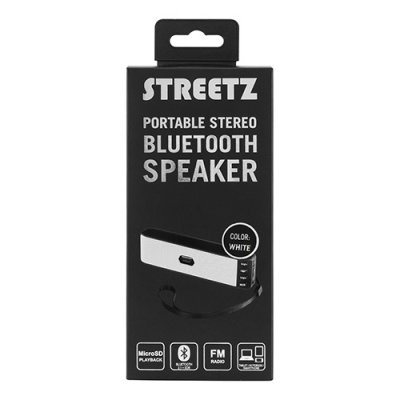 STREETZ Bluetooth-högtalare 2.1 + EDR - Vit