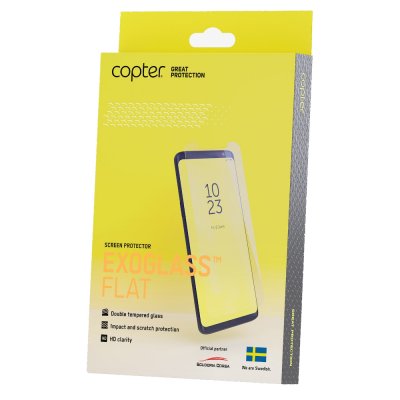 copter skärmskydd exoglass platt härdat glas skydd samsung galaxy xcover pro 7679eg