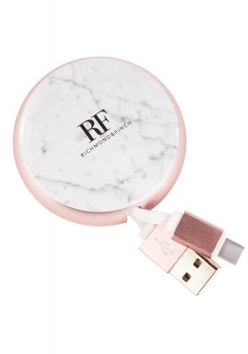 Richmond & Finch Cable Winder TYPE C & MICRO-USB - White Marble