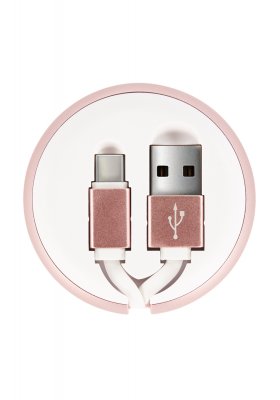 Richmond & Finch Cable Winder TYPE C & MICRO-USB - Pink Marble