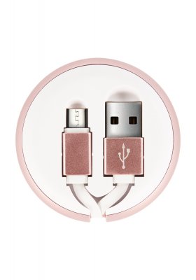 Richmond & Finch Cable Winder MICRO-USB - Pink Marble
