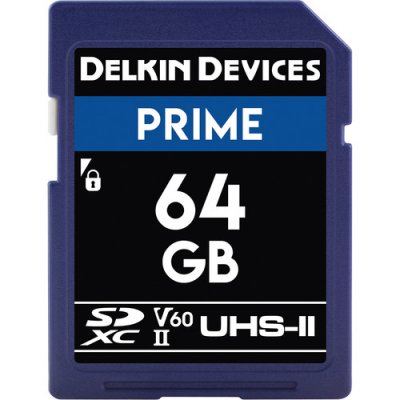 Delkin Prime SDXC 64GB UHS-I 300MB/s UHS-II V60