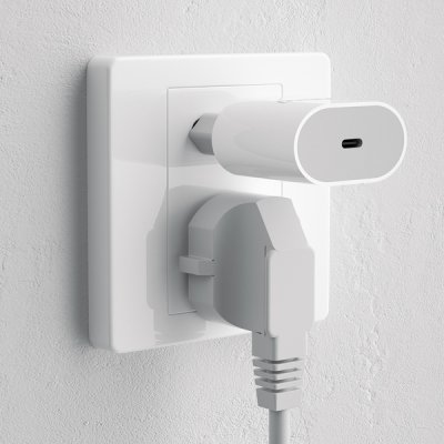 Dudao A8SEU 20Watt Adapter 1xUSB-C Snabbladdare Vit