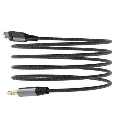 Dudao L11PRO 3.5mm Jack till Lightningkabel 1m Grå