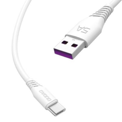 Dudao L2T USB-A till USB-C kabel 1m Vit
