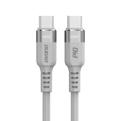Dudao L5CMAX USB-C till USB-C datakabel 100Watt 1 meter grå