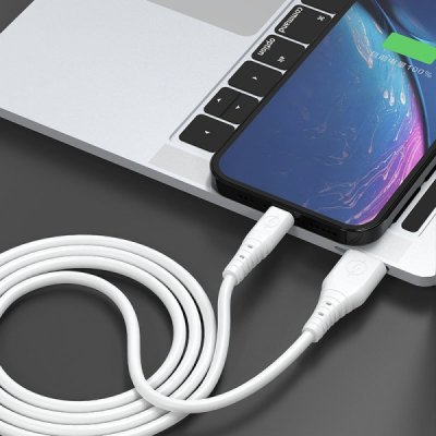 Dudao TGL3M USB-A till USB Micro kabel 1m Vit