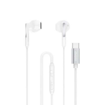 Dudao X3Pro In-Ear hörlurar USB-C 1.2m vit