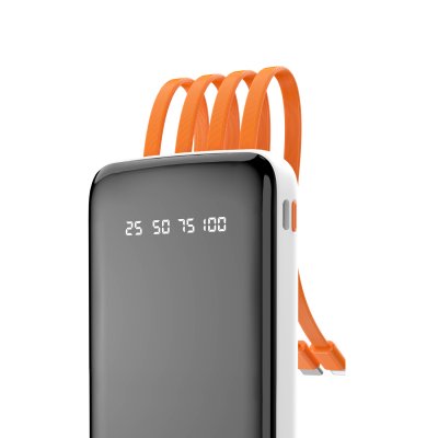 Dudao K6Pro Universal Powerbank 10000mAh USB-A/Type-C/Lightning - Vit