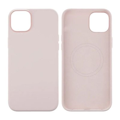 iPhone 15 Plus Silikonskal RV MagSafe - Rosa
