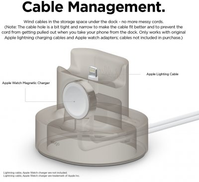 iPhone och Apple Watch Mini Charging Hub