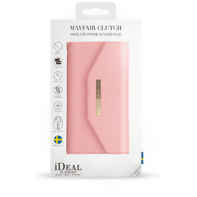 iDeal Mayfair Clutch fodral för iPhone 6/6S/7/8 Plus - Pink