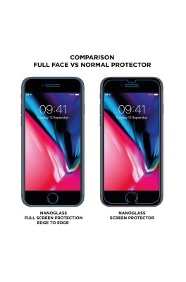 Racing Shield Nanoglass Full Screen Iphone 7/8 - Svart
