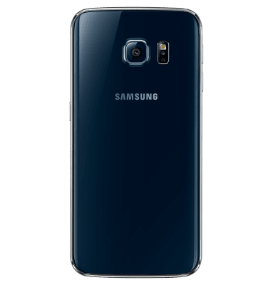 Samsung Galaxy S6 Edge Baksida Svart med tejp.