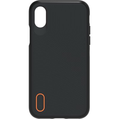 iphone x 11 pro gear4 zagg skal case battersea military standard svart orange