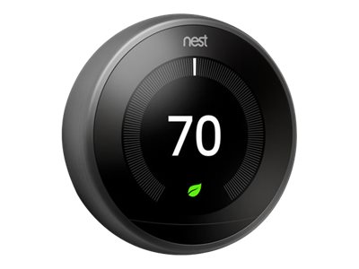 Google Nest Learning Thermostat 3rd Generation Termostat - Svart