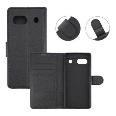 Google Pixel 7A Plånboksfodral med Stativ Svart