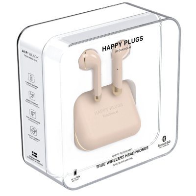 Guldfärgade ersättare för Apples Airpods, dessa Happy Plugs Air 1 är utmärkta för att lyssna på podcasts, videoklipp och ljudböc