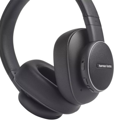 harman kardon fly anc svart black vikbara trådlösa hörlurar over-ear wireless bluetooth