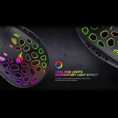 Gamenote MS955 Gaming Mus Lätt vikt RGB